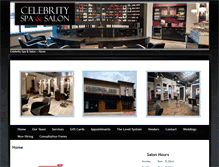 Tablet Screenshot of celebrityspa.net
